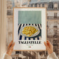 Tagliatelle – Italian Pasta, Ristorante Poster, styled in a charming Paris street view
