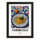 Vermicelli – Italian Pasta, Restaurant Poster, in sleek black frame