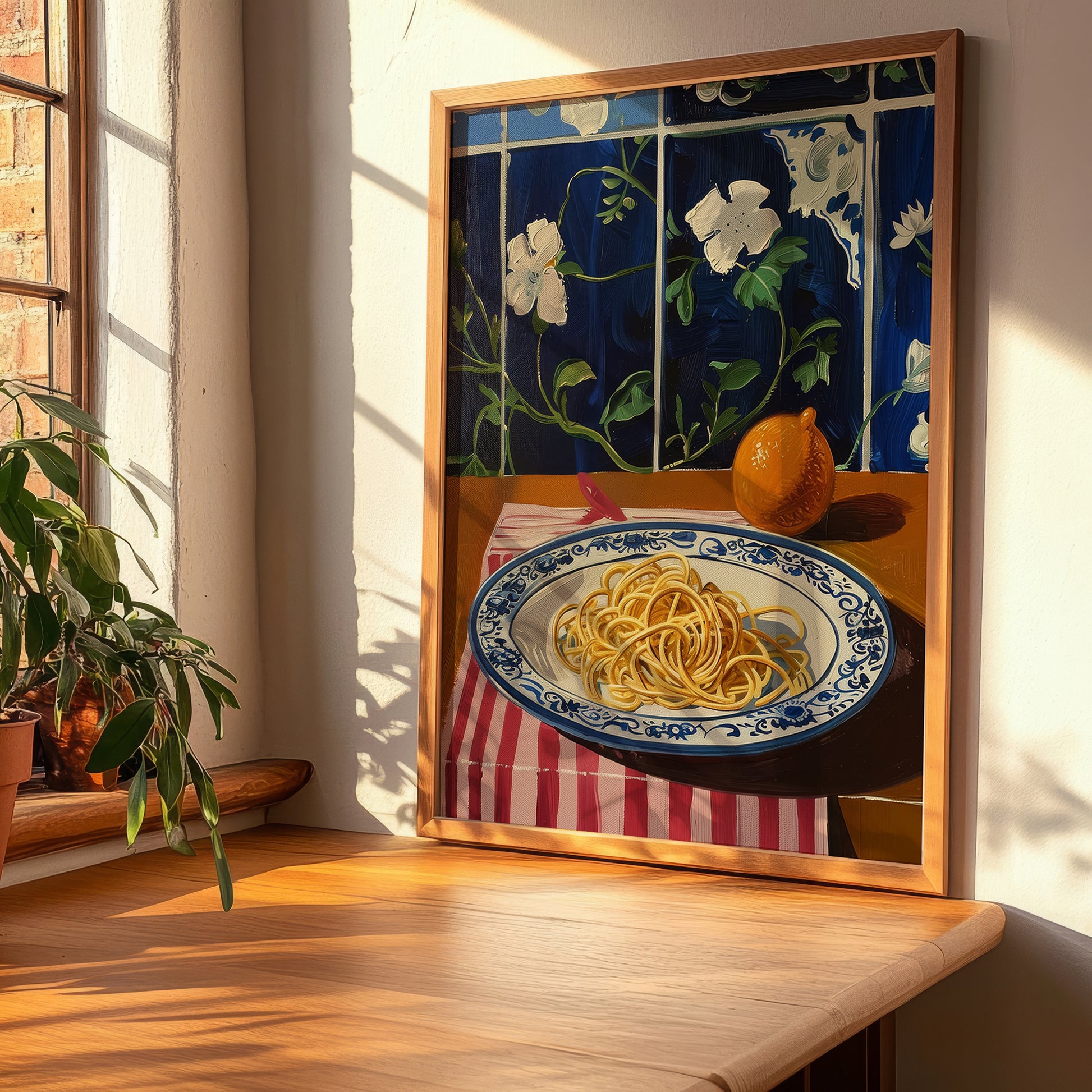 Vermicelli – Italian Pasta, Osteria Wall Art, clean layout with no caption