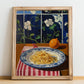 Vermicelli – Italian Pasta, Osteria Wall Art, no-text version framed in wood