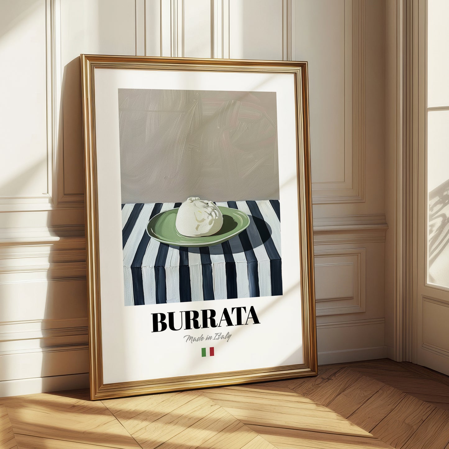 Burrata – Italian Cheese Dish, Bistro Poster