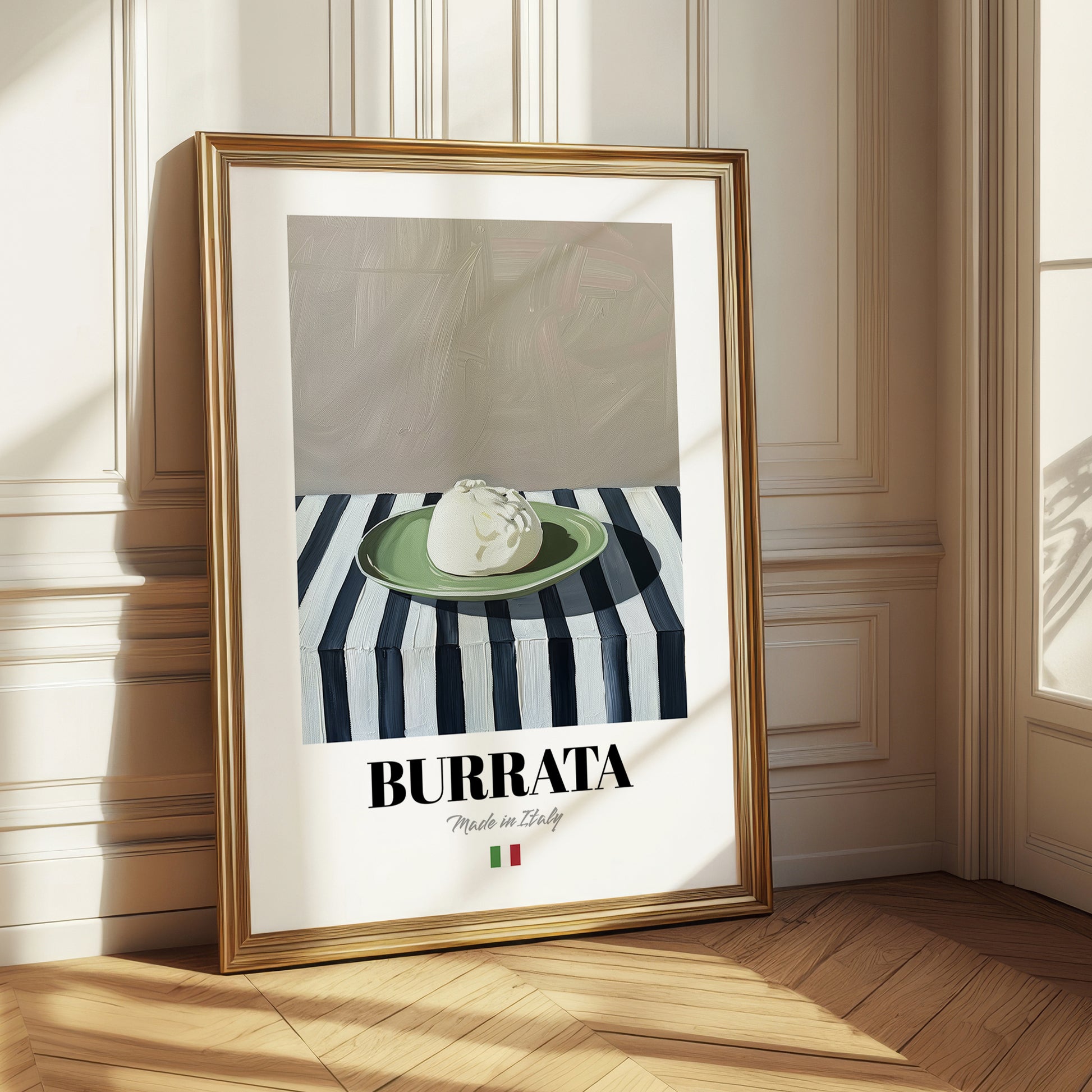 Burrata – Italian Cheese Dish, Bistro Poster