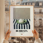 Burrata – Italian Cheese Dish, Bistro Poster, styled in a charming Paris street view