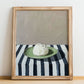 Burrata – Italian Cheese Dish, Bistro Poster, no-text version framed in wood