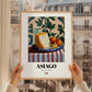 Asiago – Italian Cheese Dish, Restaurant Wall Art, styled in a charming Paris street view