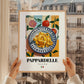 Pappardelle – Italian Pasta, Osteria Poster, styled in a charming Paris street view