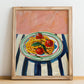 Pasta al pomodoro – Italian Pasta, Restaurant Poster, no-text version framed in wood