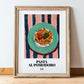 Pasta al pomodoro – Italian Pasta, Osteria Painting, in wooden frame leaning on the floor