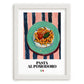 Pasta al pomodoro – Italian Pasta, Osteria Painting, placed in minimal white frame