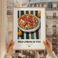 Pizza prosciutto – Italian Pizza, Trattoria Wall Art, styled in a charming Paris street view
