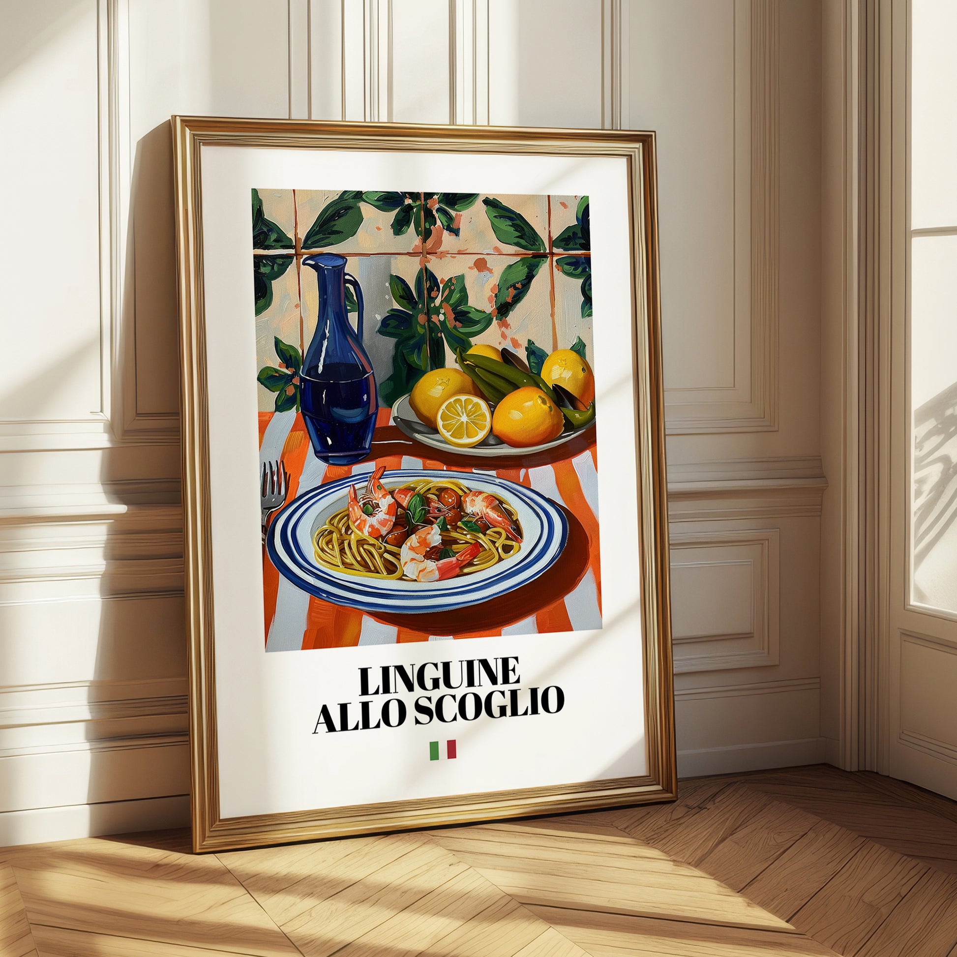 Linguine allo scoglio – Italian Pasta, Osteria Wall Art