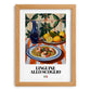Linguine allo scoglio – Italian Pasta, Osteria Wall Art, set in oak frame