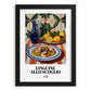 Linguine allo scoglio – Italian Pasta, Osteria Wall Art, in sleek black frame