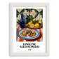 Linguine allo scoglio – Italian Pasta, Osteria Wall Art, placed in minimal white frame
