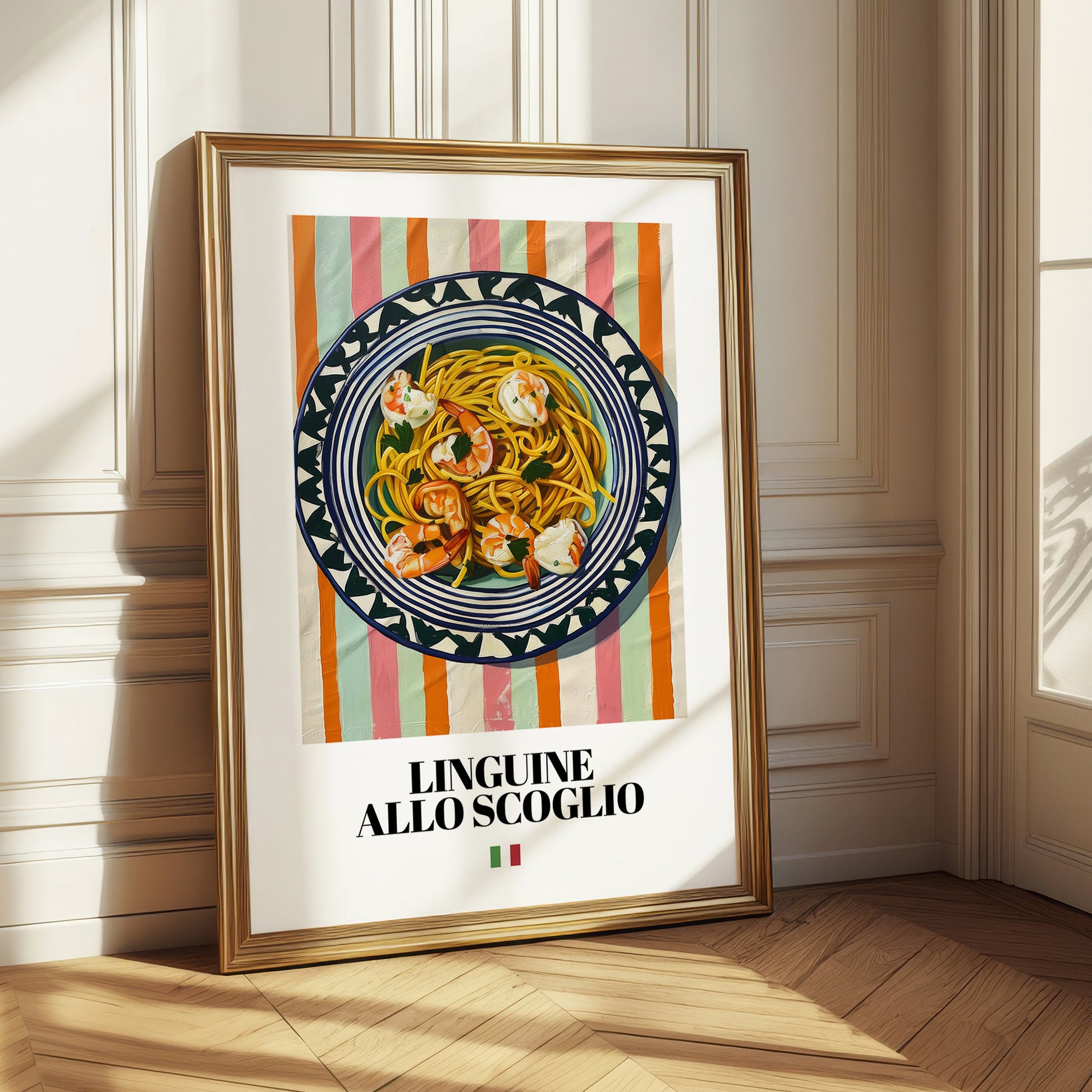 Linguine allo scoglio – Italian Pasta, Restaurant Wall Decor