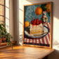Zuppa Inglese – Italian Dessert Dish, Farmhouse Kitchen Painting, clean layout with no caption