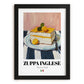 Zuppa Inglese – Italian Dessert Dish, Fine Dining Restaurant Print, in sleek black frame