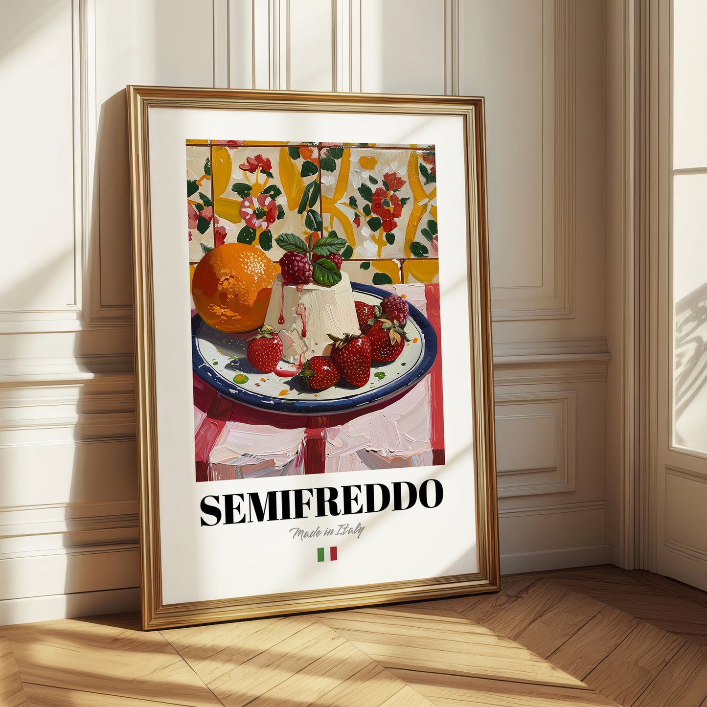 Semifreddo – Italian Dessert Dish, Café Poster