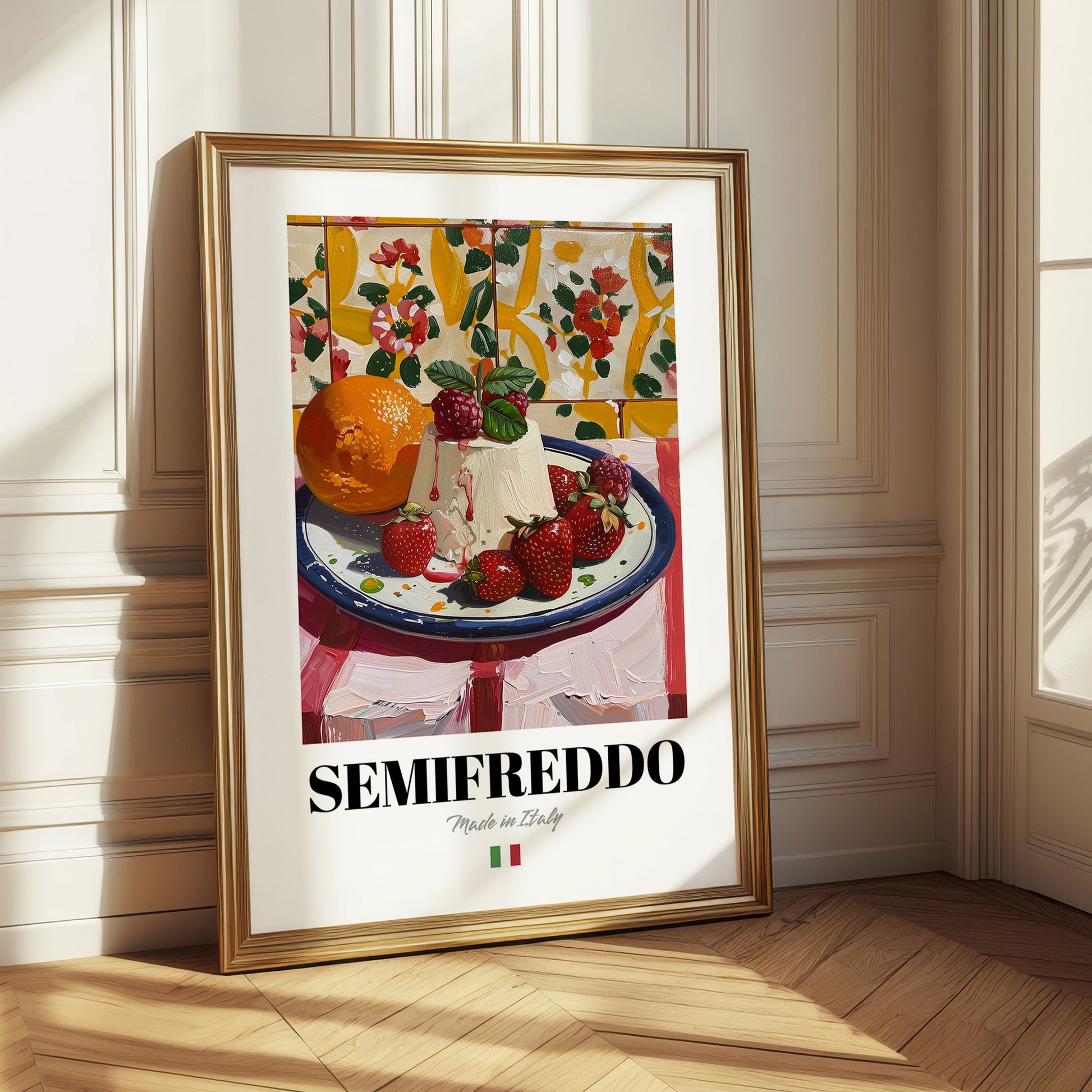 Semifreddo – Italian Dessert Dish, Café Poster