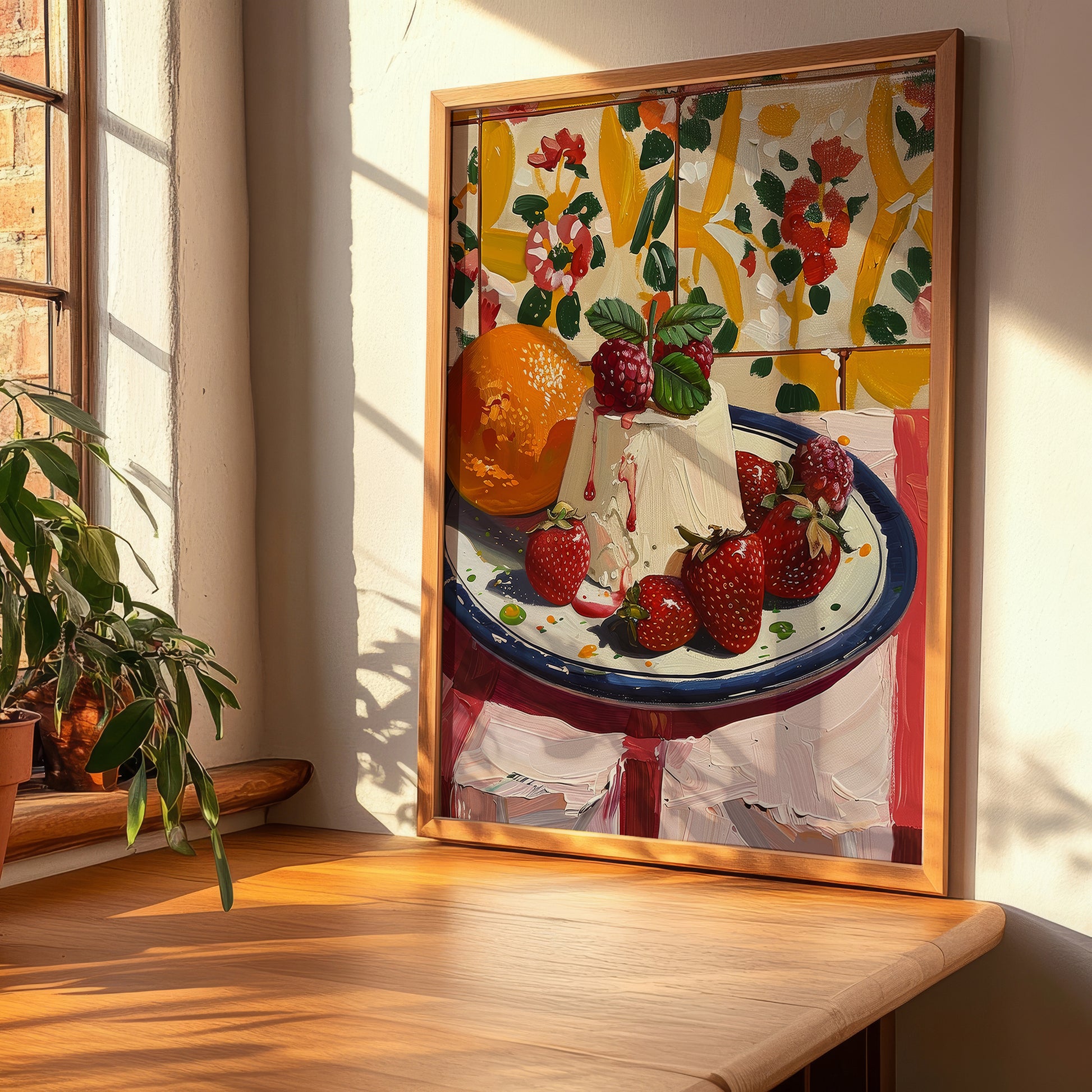 Semifreddo – Italian Dessert Dish, Café Poster, clean layout with no caption