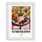 Semifreddo – Italian Dessert Dish, Café Poster, placed in minimal white frame