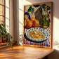 Spaghetti aglio e olio – Italian Pasta, Osteria Wall Art, clean layout with no caption