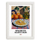 Spaghetti aglio e olio – Italian Pasta, Osteria Wall Art, placed in minimal white frame