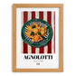 Agnolotti – Italian Pasta, Ristorante Wall Art, set in oak frame