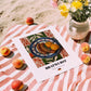 Bratwurst – Colorful Oil Painting, German Food Illustration, unframed on coastal sand