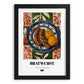 Bratwurst – Colorful Oil Painting, German Food Illustration, in sleek black frame