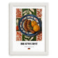 Bratwurst – Colorful Oil Painting, German Food Illustration, placed in minimal white frame