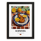Schnitzel – Oil Painting, German Food Wall Decor, in sleek black frame