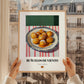 Buñuelos de Viento – on Striped Tablecloth, Spanish Dessert Still Life, styled in a charming Paris street view