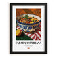 Fabada Asturiana – Art, Spanish Food Wall Art, in sleek black frame