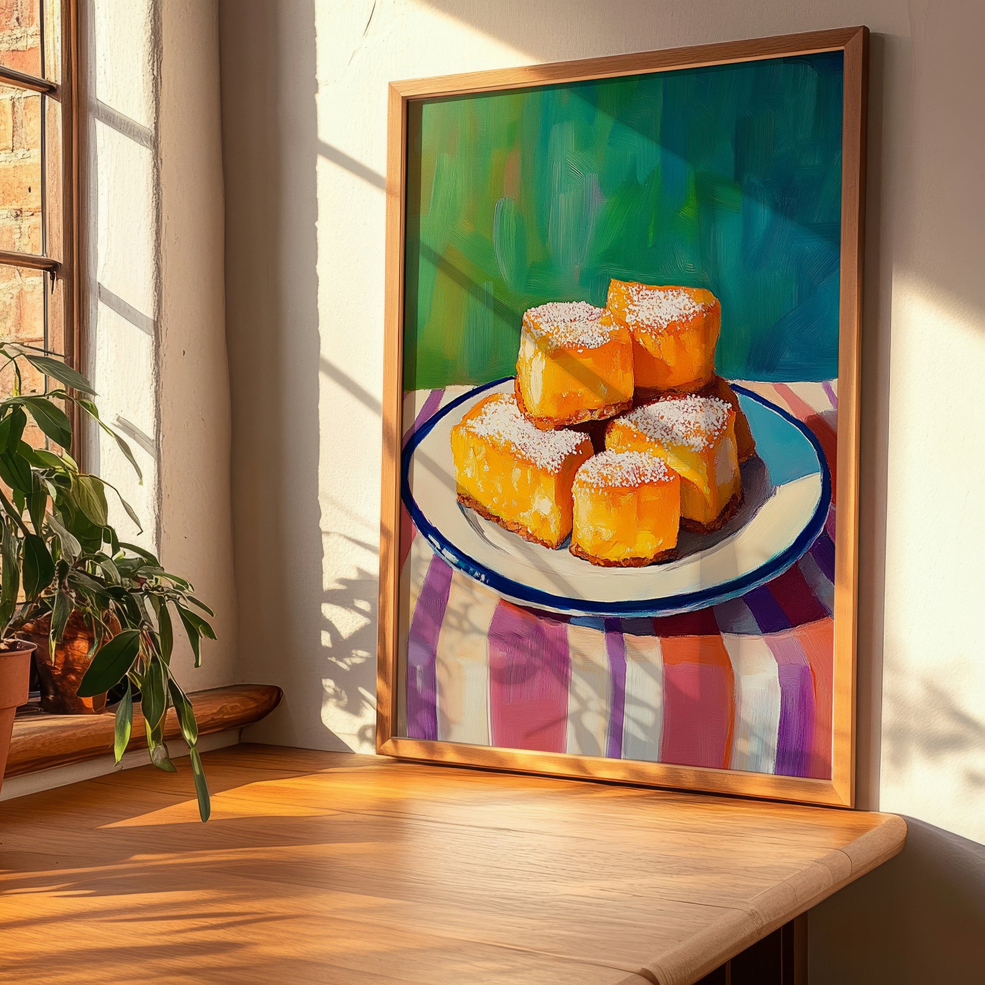 Leche Frita – Art, Spanish Dessert Illustration, clean layout with no caption