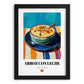 Arroz con Leche – Art, Spanish Dessert Painting, in sleek black frame