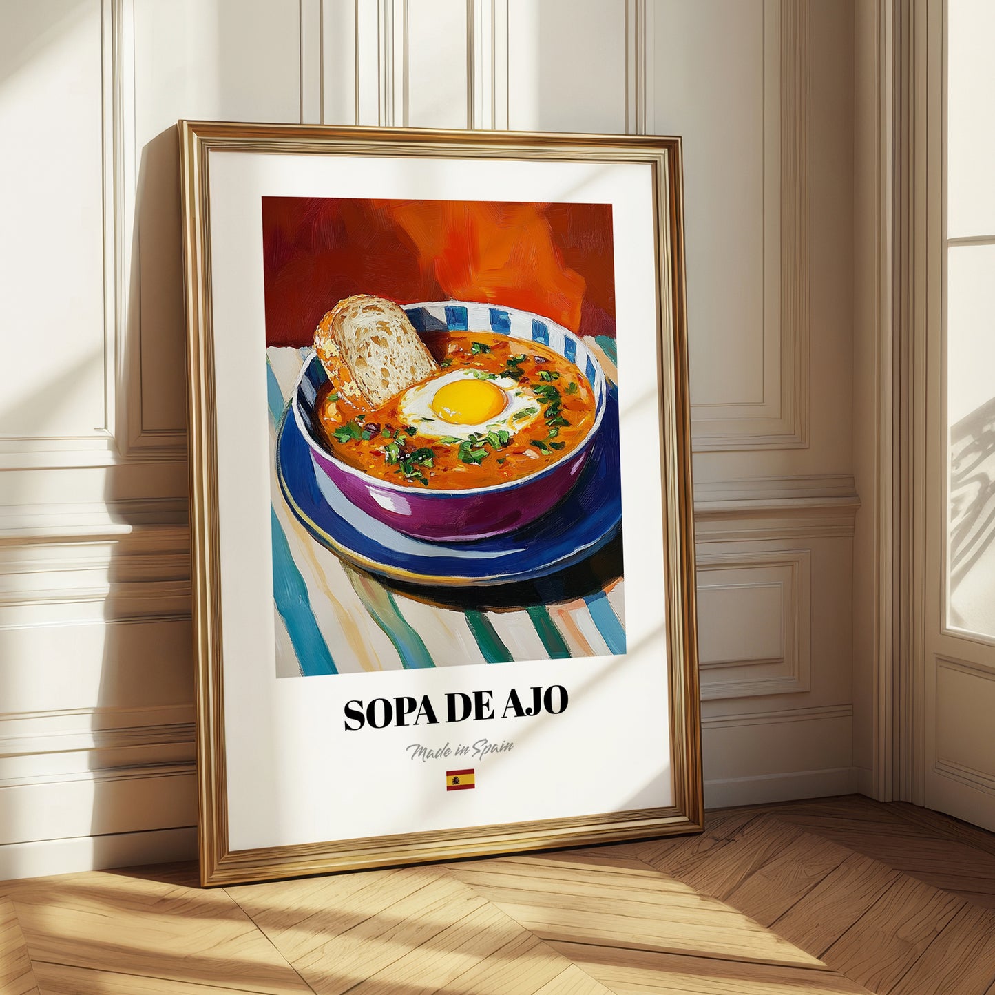 Sopa de Ajo – Art, Spanish Food Poster