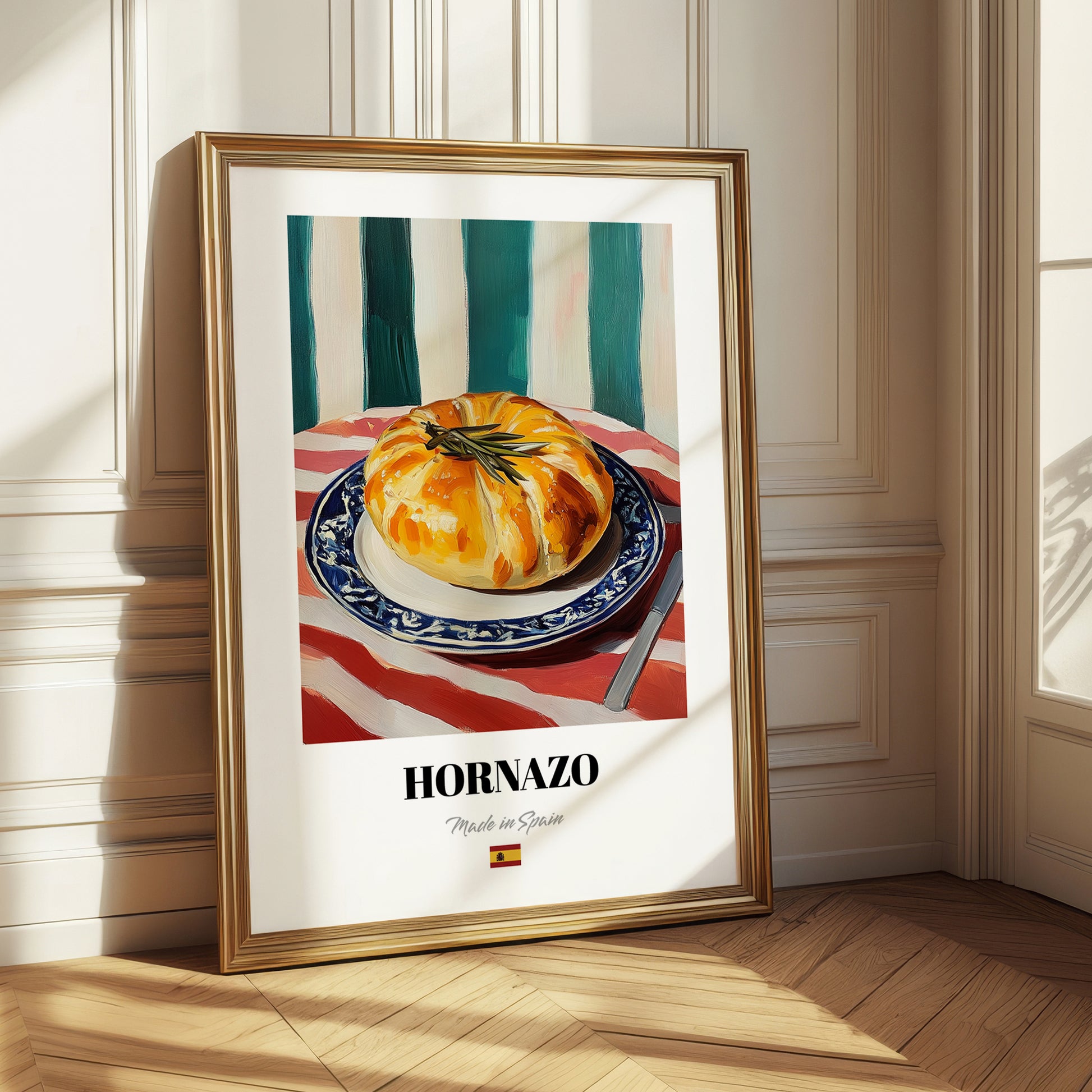 Hornazo – Colorful Oil Painting, Spanish Food Still Life