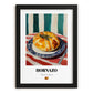 Hornazo – Colorful Oil Painting, Spanish Food Still Life, in sleek black frame