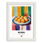 Bomba – Art, Spanish Food Wall Decor, placed in minimal white frame