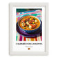 Caldereta de Langosta – Art, Spanish Food Poster, placed in minimal white frame