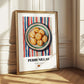 Perrunillas – on Striped Tablecloth, Spanish Dessert Wall Decor 