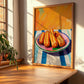 Churros – Colorful Oil Painting, Spanish Dessert Wall Art, clean layout with no caption