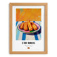 Churros – Colorful Oil Painting, Spanish Dessert Wall Art, set in oak frame