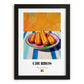 Churros – Colorful Oil Painting, Spanish Dessert Wall Art, in sleek black frame