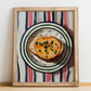 Foie Gras – Colorful Oil Painting, French Food Painting, no-text version framed in wood