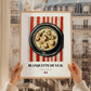 Blanquette de Veau – on Striped Tablecloth, French Food Illustration, styled in a charming Paris street view
