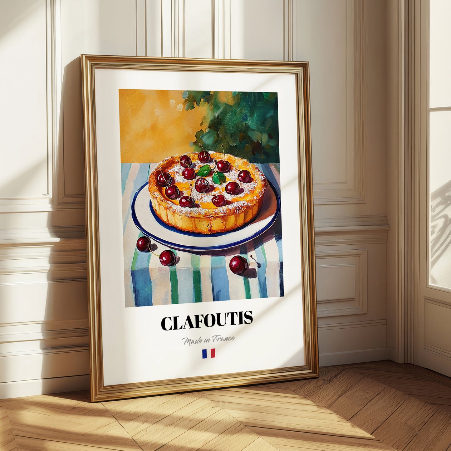 Clafoutis – Oil Painting, French French Dessert Painting 