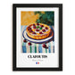 Clafoutis – Oil Painting, French French Dessert Painting, in sleek black frame
