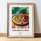 Choucroute Garnie – Art, French Food Painting, in wooden frame leaning on the floor